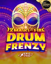 12 Masks of Fire Drum Frenzy Lotsaloot Jackpot