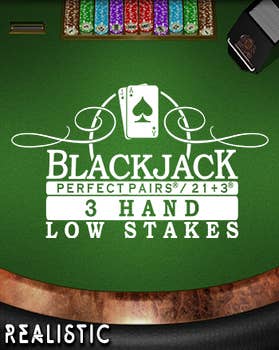 Perfect Pairs 21 3 Blackjack (3 Box) Low Stakes